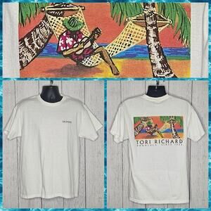 Tori Richards Honolulu Since 1956 Fruit of the Loom T-shirt, size Large